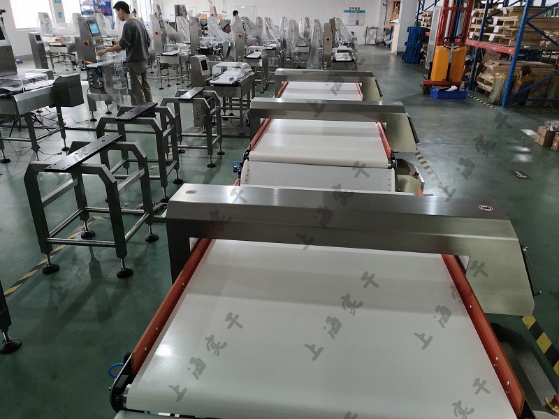 Industrial Conveyor Rejection Function Food Packaging Automatic Metal Detector