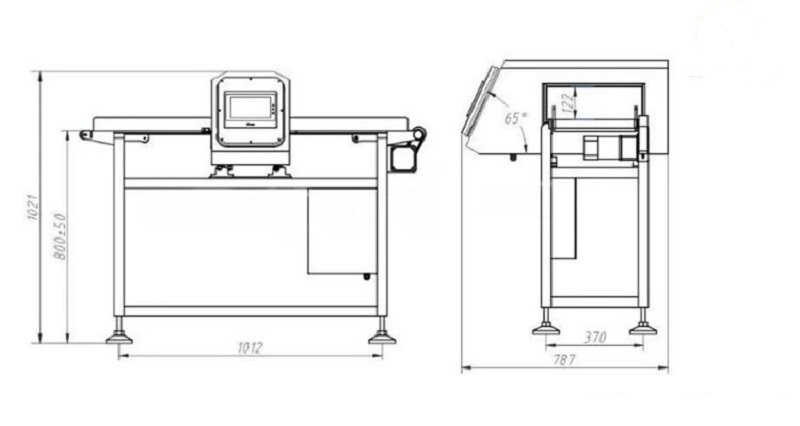 SG-M400 High Sensitivity Auto-set Tunnel  Metal Detector for Fast Food