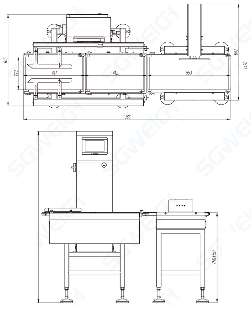 Daily Chemical Product Auto Online Dynamic Conveyor Advanced Check Weigher