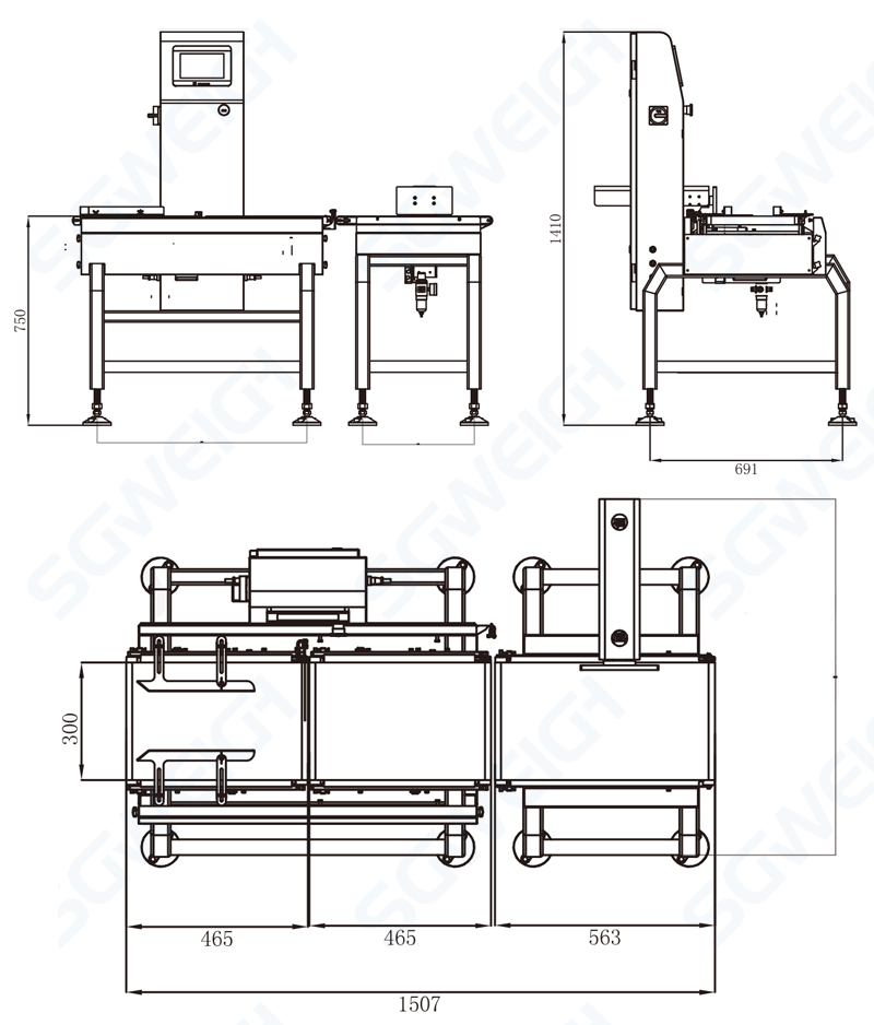 Conveyor-type Automatic Customizable Pharmaceutical Advanced Checkweigher