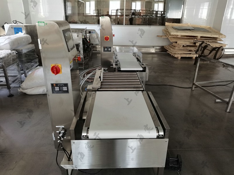 Stainless Steel Dynamic Automatic Checkweigher Machine with Pusher Reject