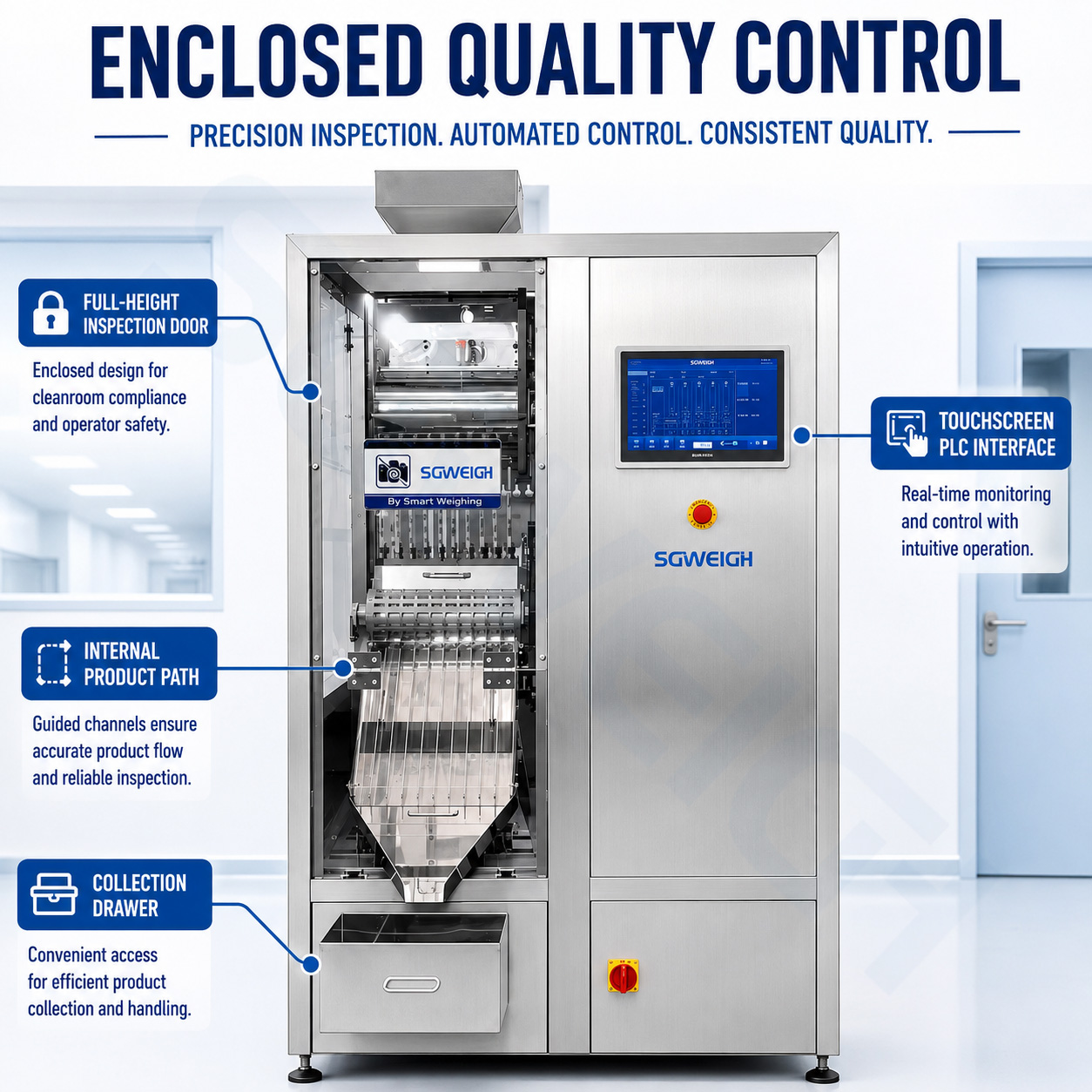 100% weight inspection machine
