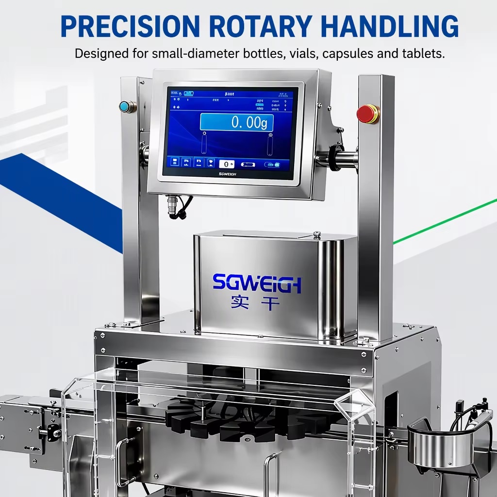 1 CFR Part11 rotary bottle checkweigher pharmaceutical packaging line