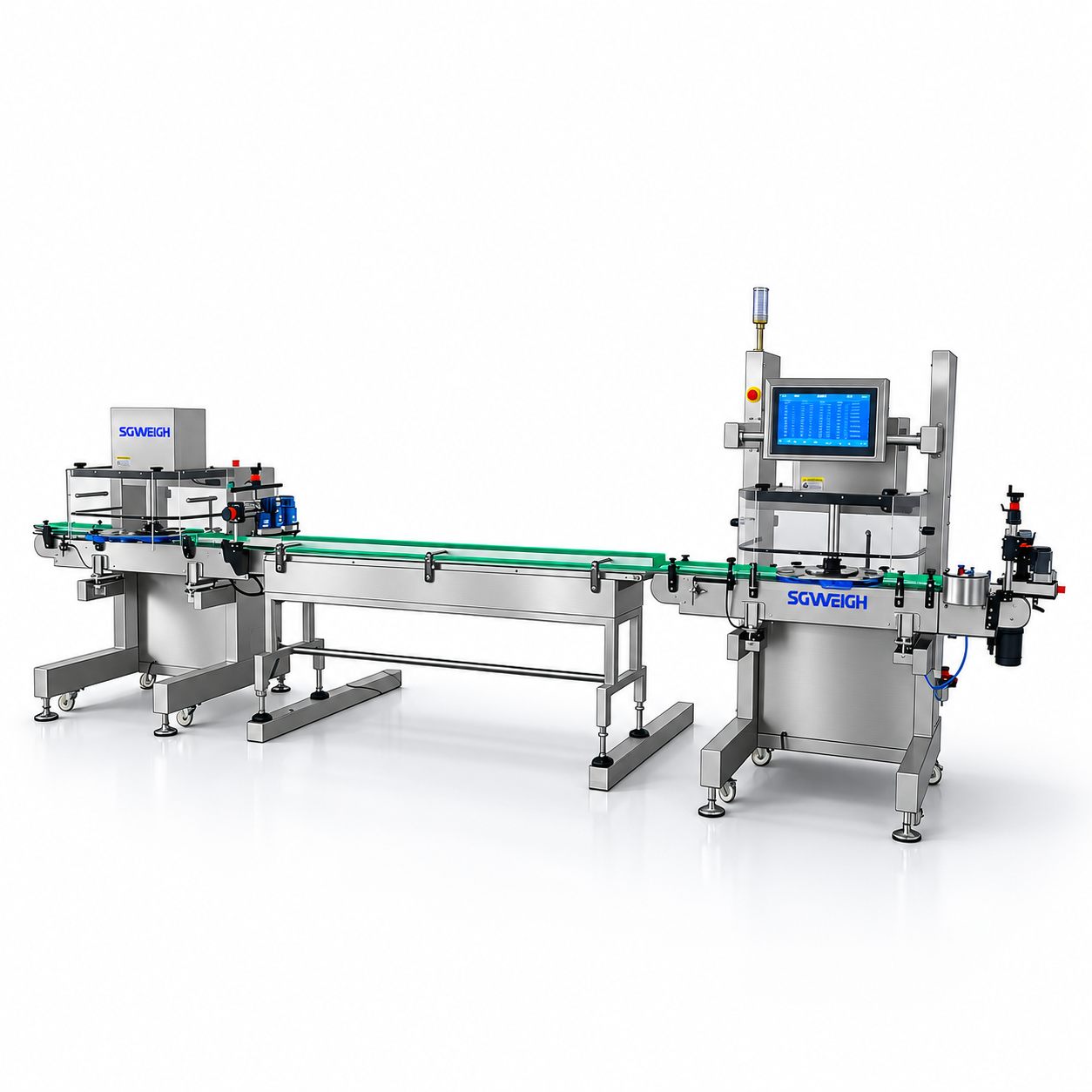 Rotary checkweigher for tablet bottles